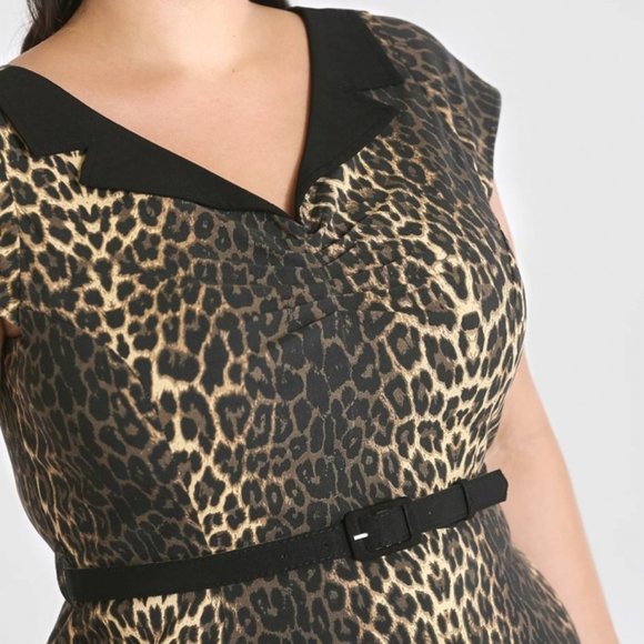 🤎 Brown and Black Leopard Pencil Skirt Dress Sizes S & XL left! - Picture 5 of 12